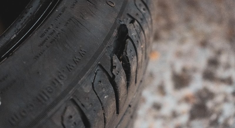 broken tyre home car maintenance